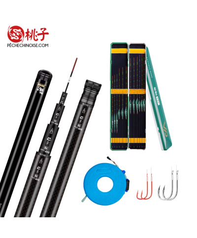 Kit de Pêche au Coup Chinoise Black Carp Premium