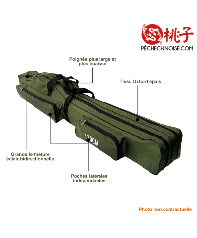 Sac pour Cannes à Pêche Multifonction - 2 Compartiments 2